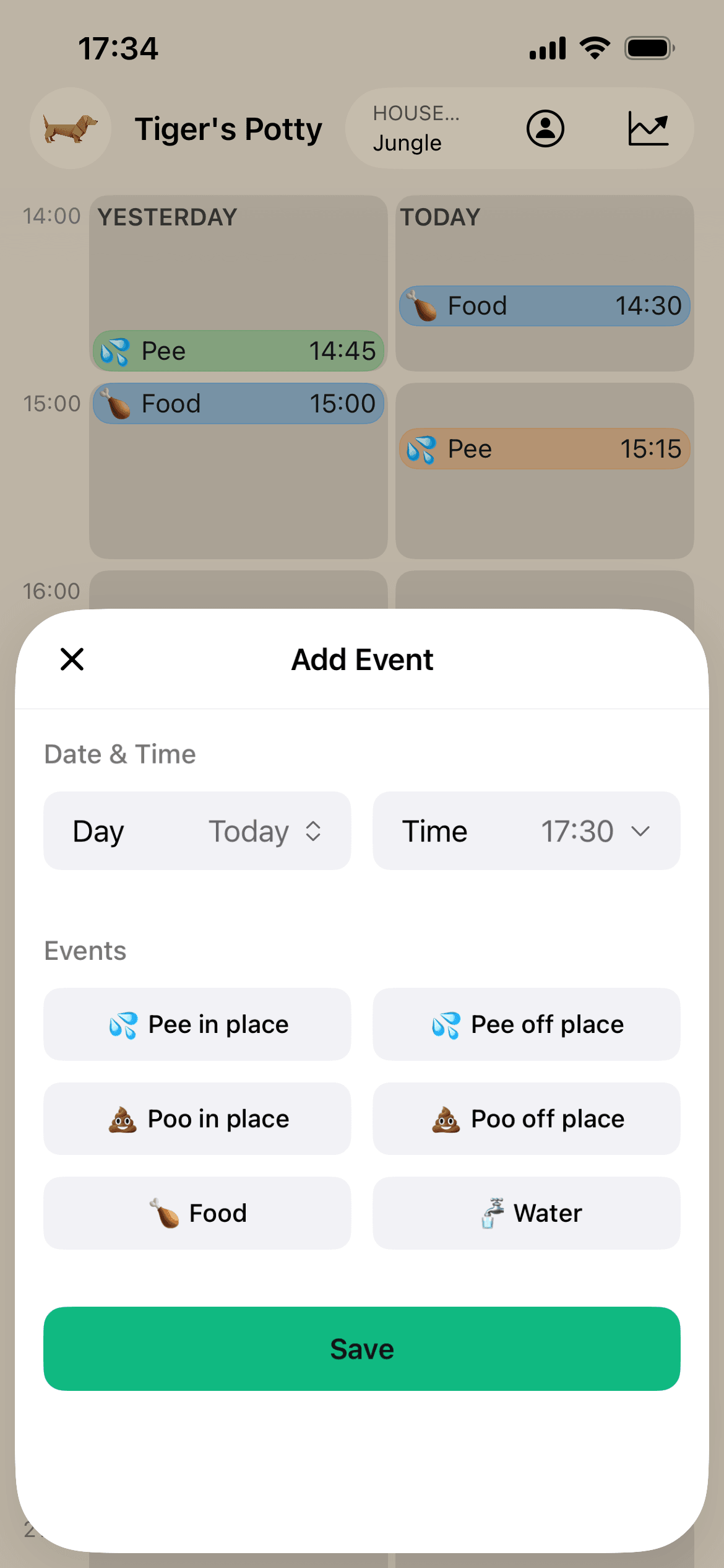Tiger Potty app screenshot 2